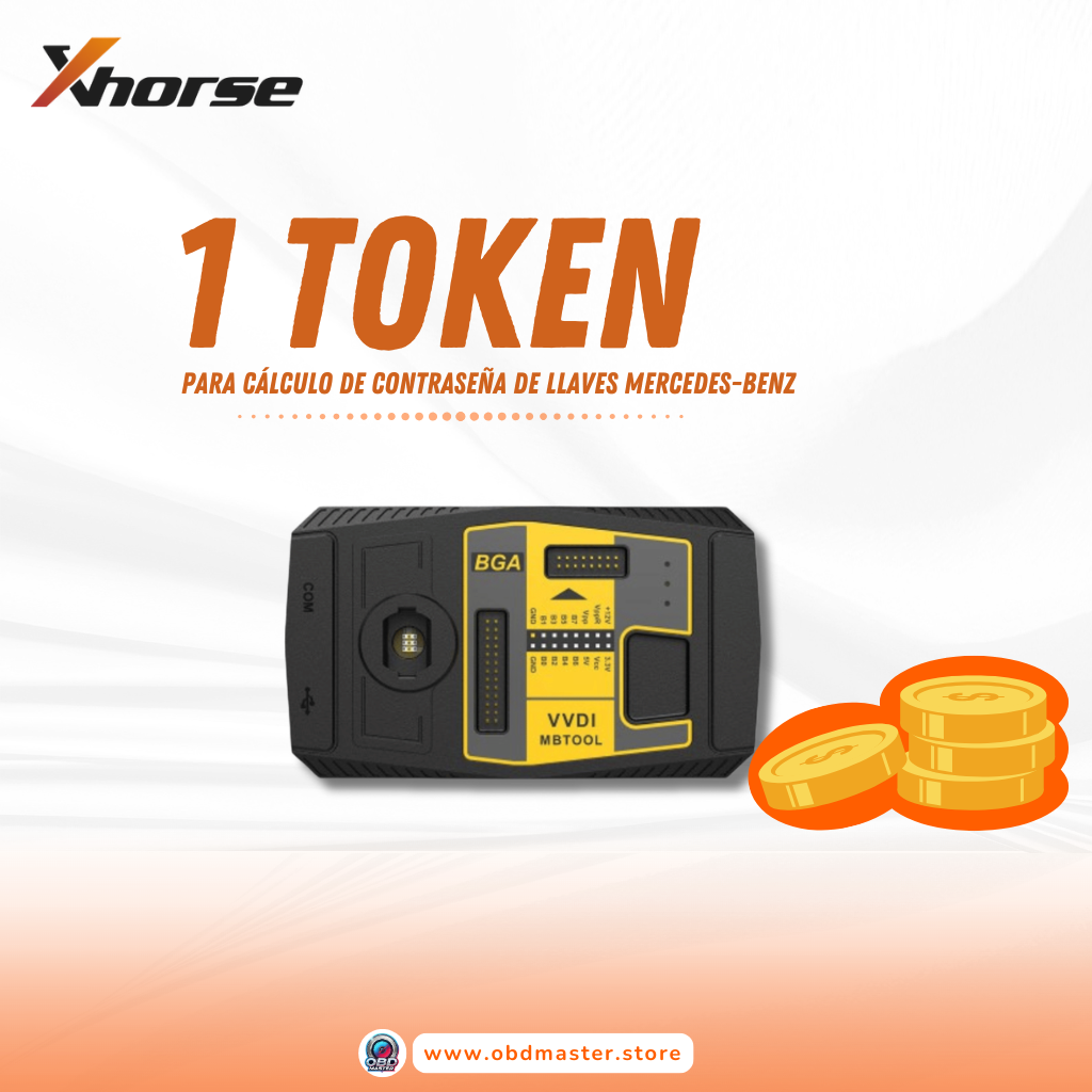 1 Token para Cálculo de Contraseña Mercedes VVDI Key Tool Plus