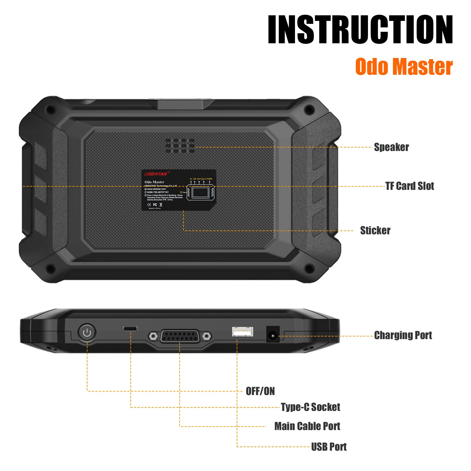 OBD2 Mileage Modifier – OBDSTAR ODO MASTER 