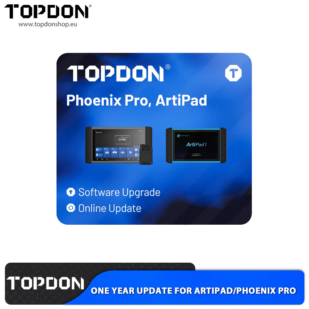 Actualización 1 Año Topdon ArtiPAD / Phoenix Pro Licencia Digital