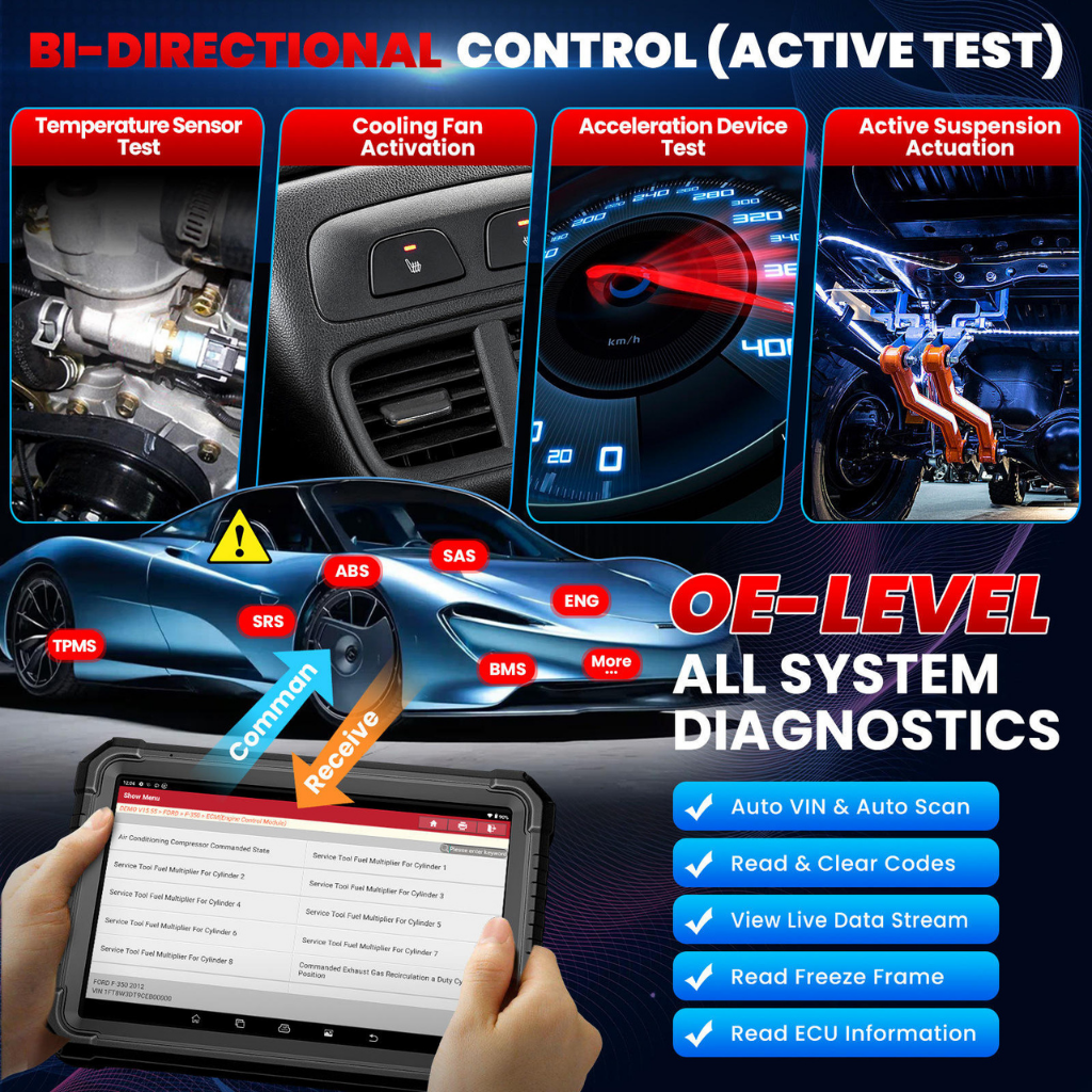 Kit de Escáner OBD Master M431 PRO (GEN 1) para Autos y Camiones con Topología de Red
