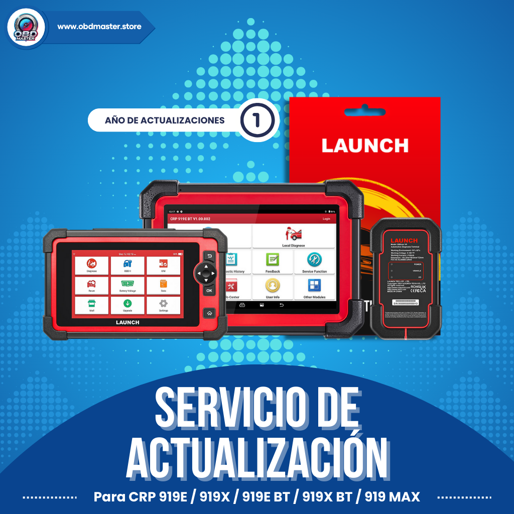 Actualización 1 Año - Launch CRP919E / CRP919X / CRP919E BT / CRP919E MAX / PRO Elite