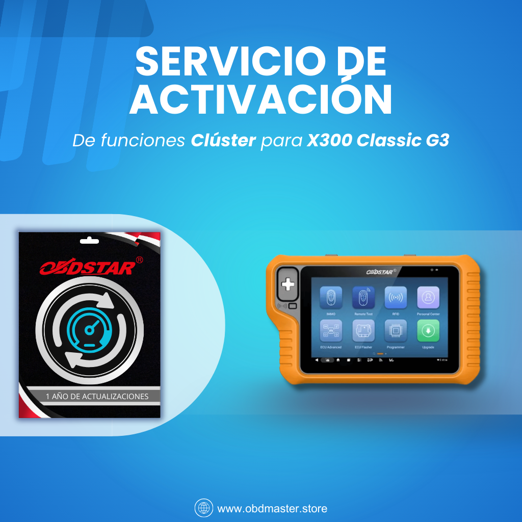 Activation - Cluster Calibration for X300 Classic G3 (Works as ODO Master) 