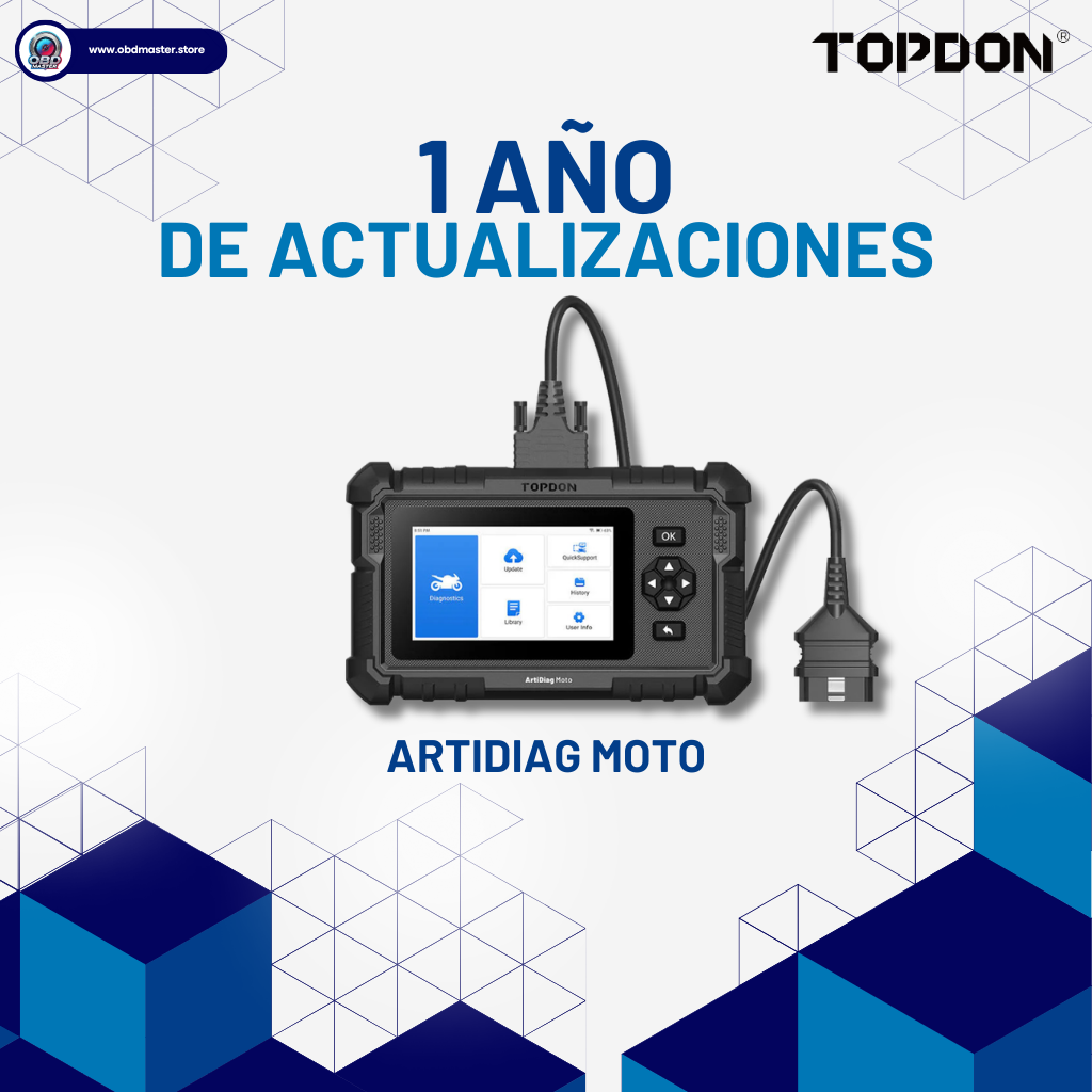 Actualización 1 Año Topdon ArtiDiag Moto Licencia Digital
