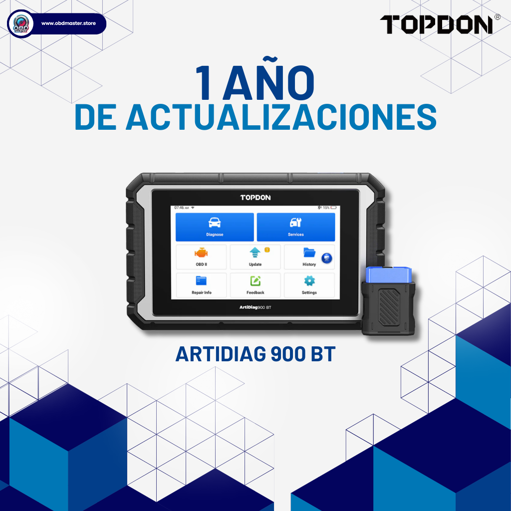 1 Year Update Topdon ArtiDiag 900 BT 