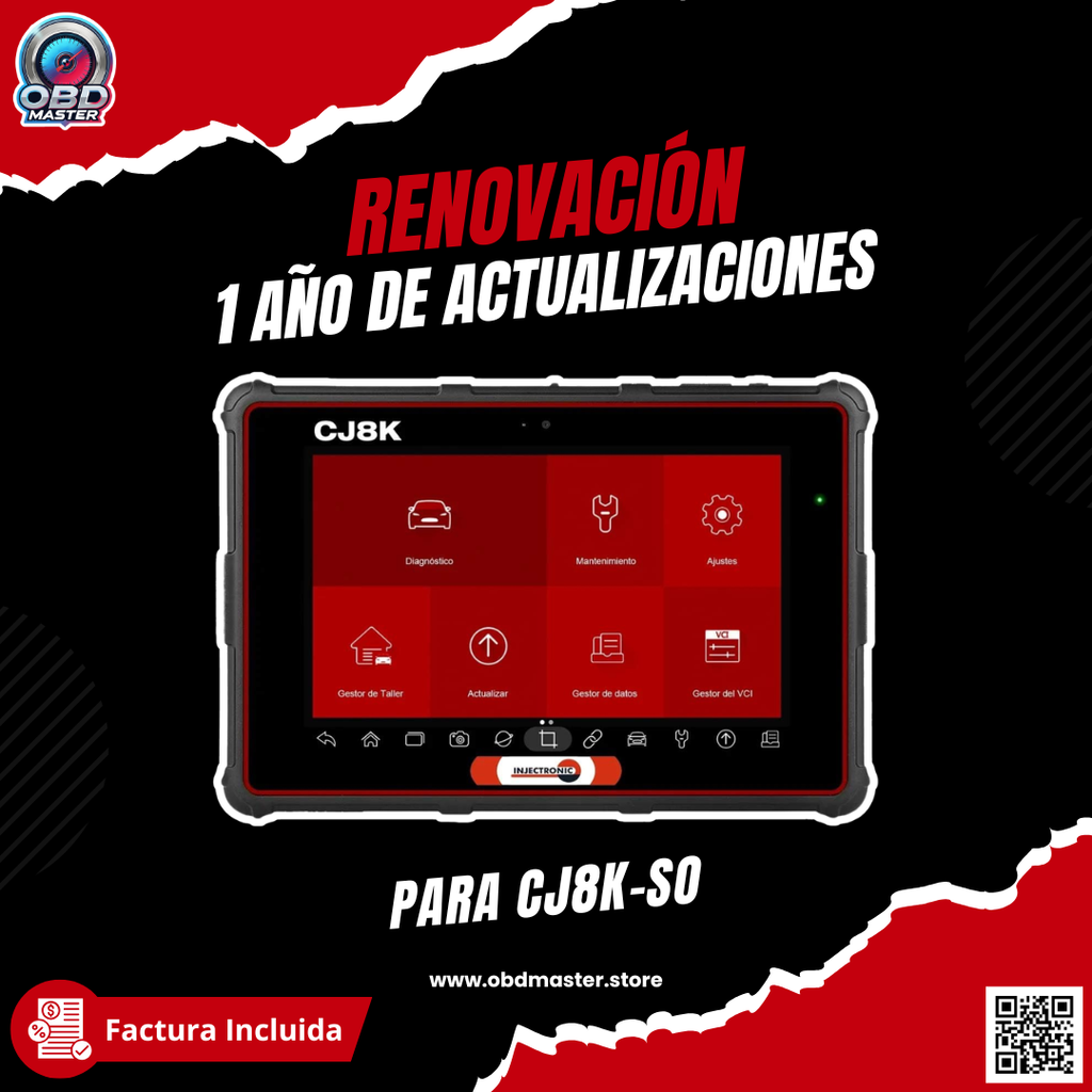 Renovación de Software Injectronic CJ8K - 1 Año