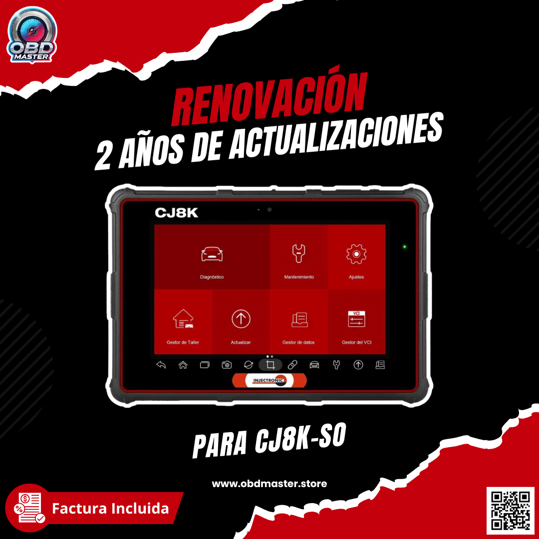 Renovación de Software Injectronic CJ8K - 2 Años