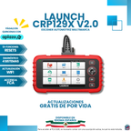 LAUNCH CRP129X V2.0 (Versión 2026) 12 Funciones de Servicio + Diagnóstico 4 Sistemas