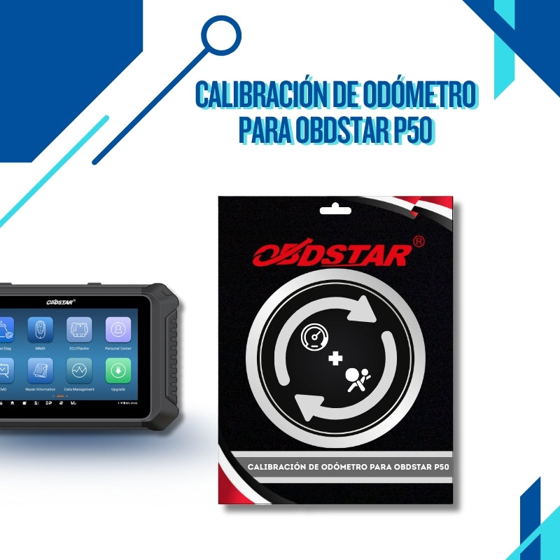 Licencia de Funciones de Odómetro y Servicio para OBDSTAR P50.