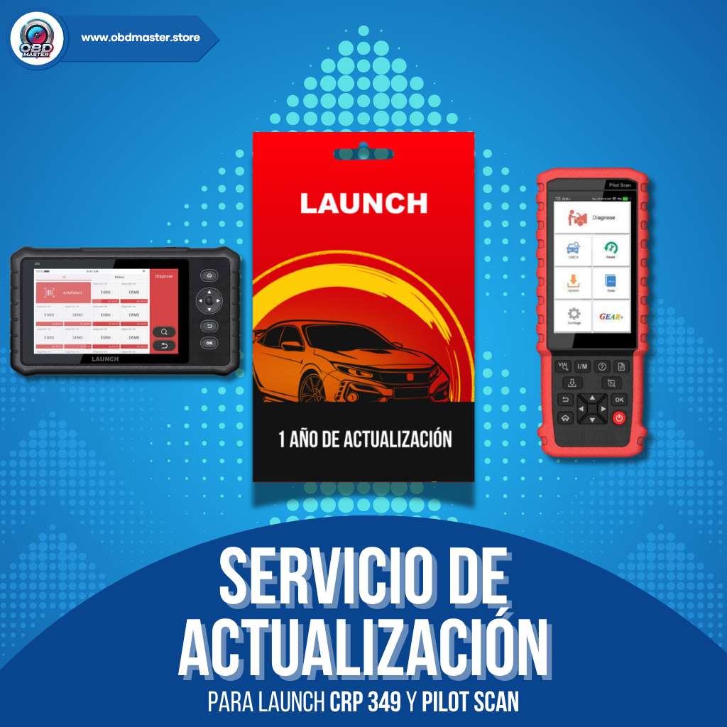 Renovación de Software 1 año para Escáner Launch CRP 349 / Pilot Scan