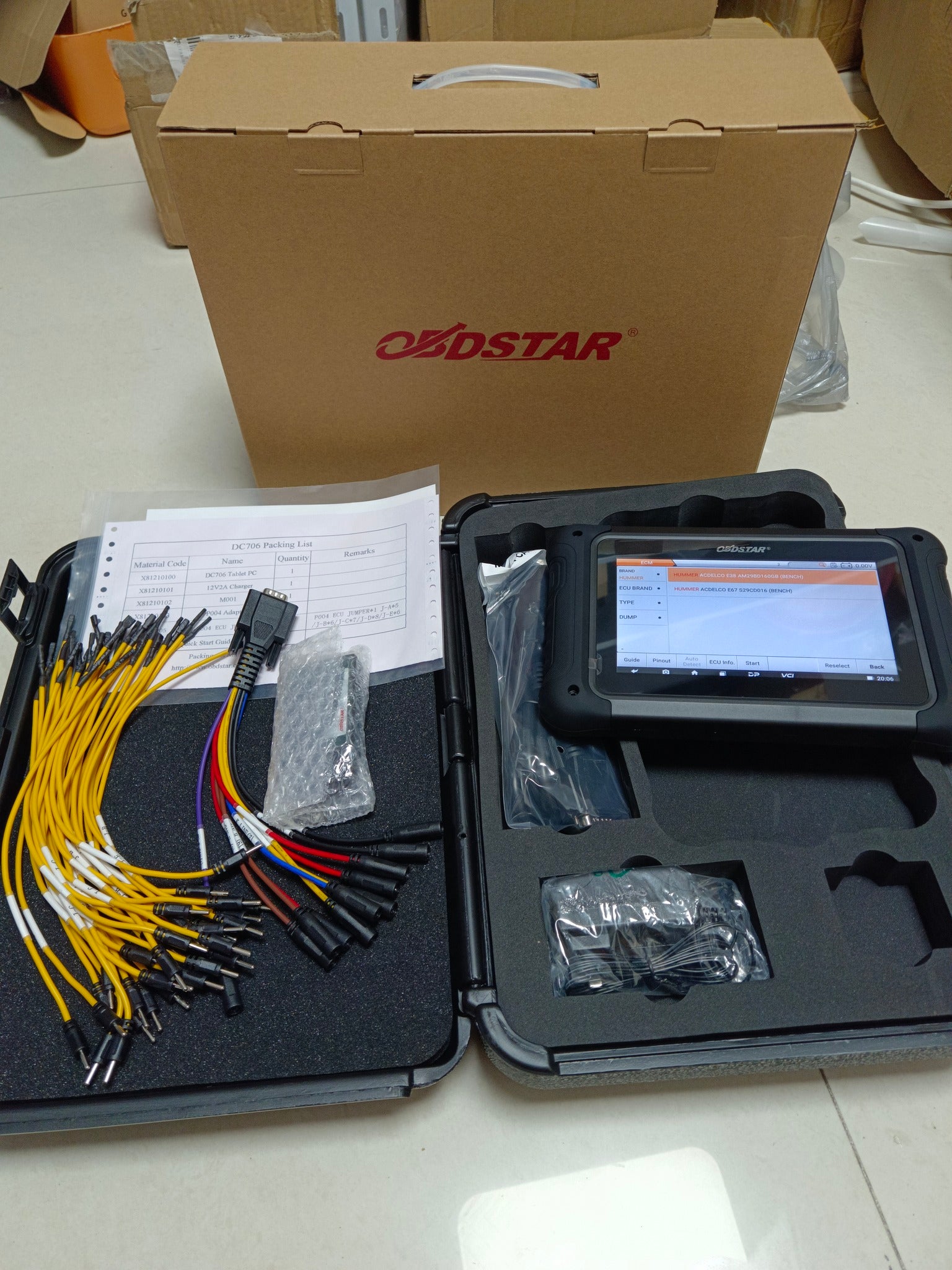 OBDSTAR DC706 Versión Full | Clonador de ECM, TCM y Body + Adaptador P003+ y Kit TCM Gratis