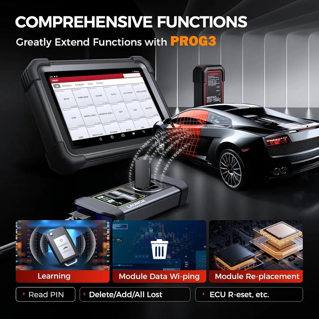 Launch X431 IMMO PLUS | Programador de Llaves + X-PROG3 | Clonación ECU & 2 Años Updates