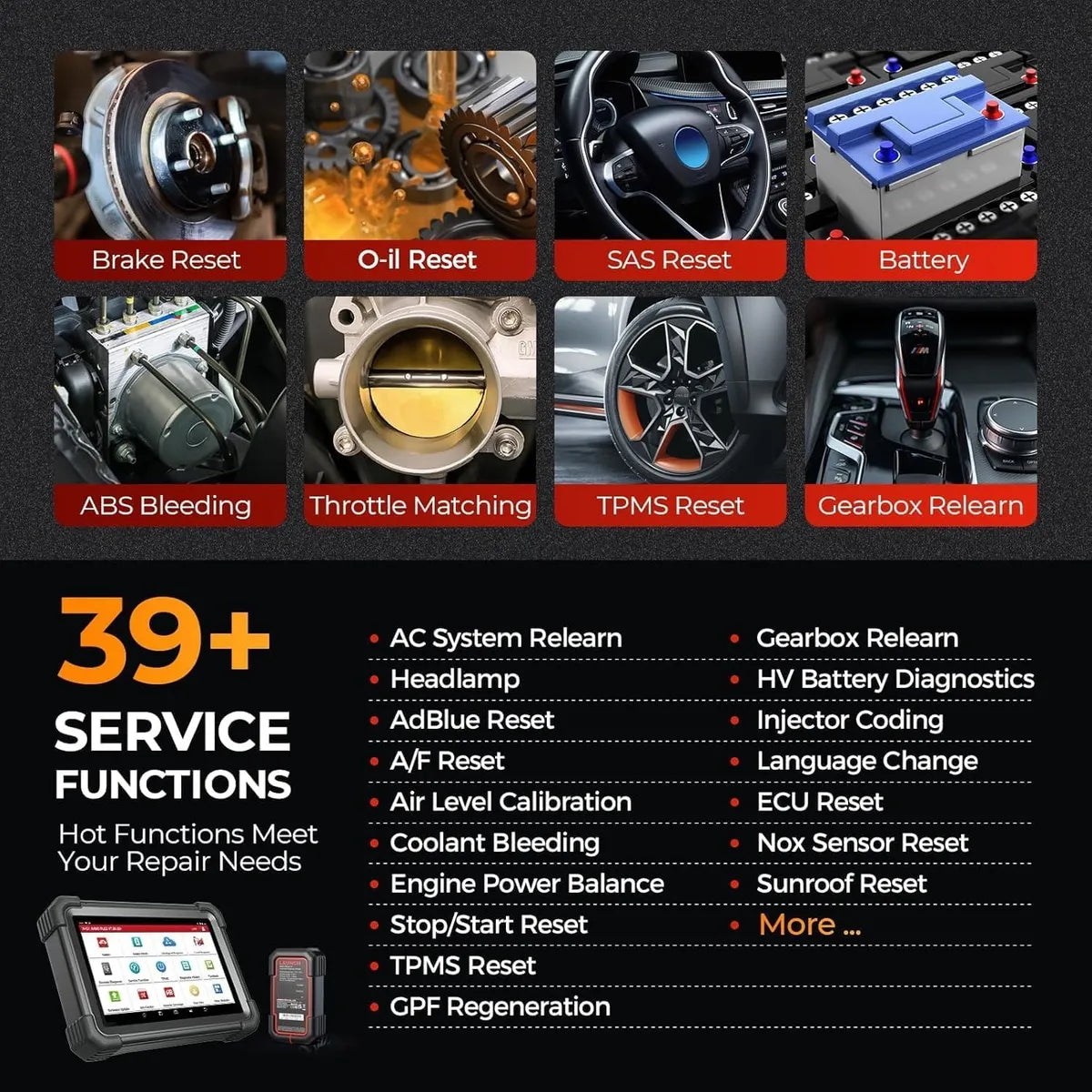 Launch X431 IMMO PLUS 2025 | Programador de Llaves + X-PROG3 | Clonación ECU & 2 Años Updates