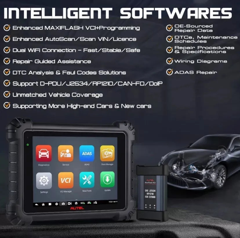 Escáner Autel Maxisys MS908S3 J2534 Topología + 3 Años Actualizaciones