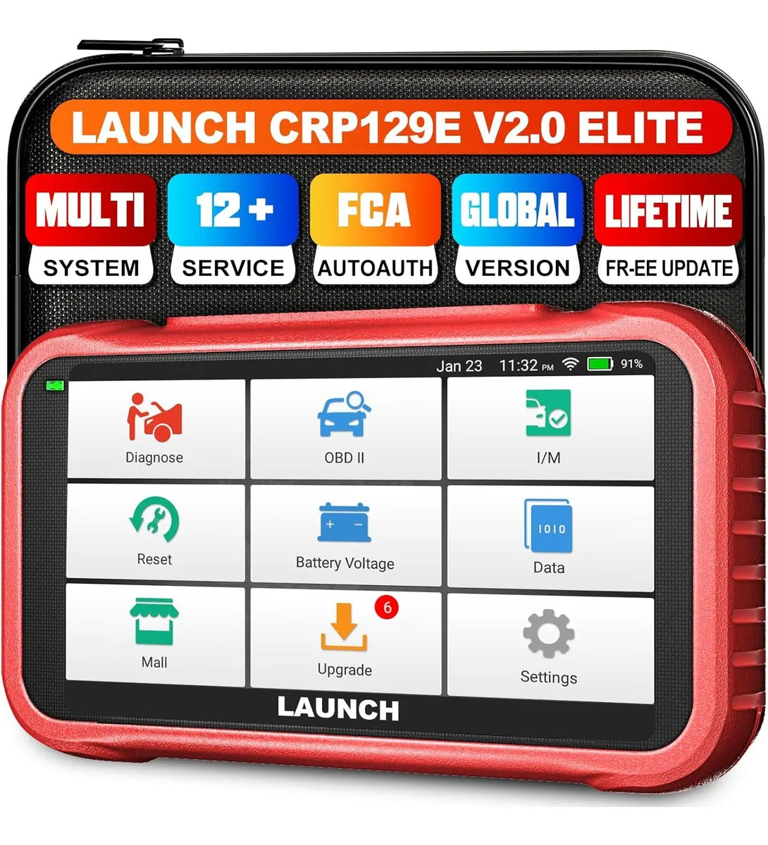 LAUNCH X431 CRP129E V2.0 (Versión 2025) 12 Funciones de Servicio + Diagnóstico 4 Sistemas