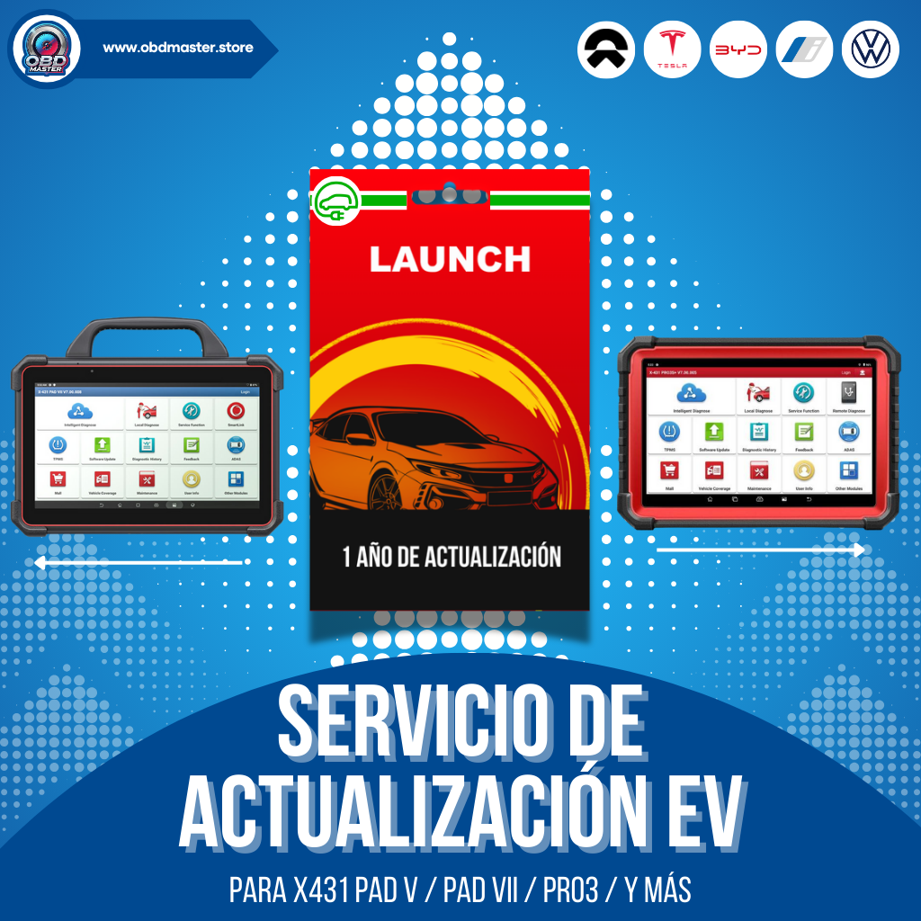 Actualización 1 Año - Kit de Diagnóstico Launch EV (Vehículos Eléctricos)