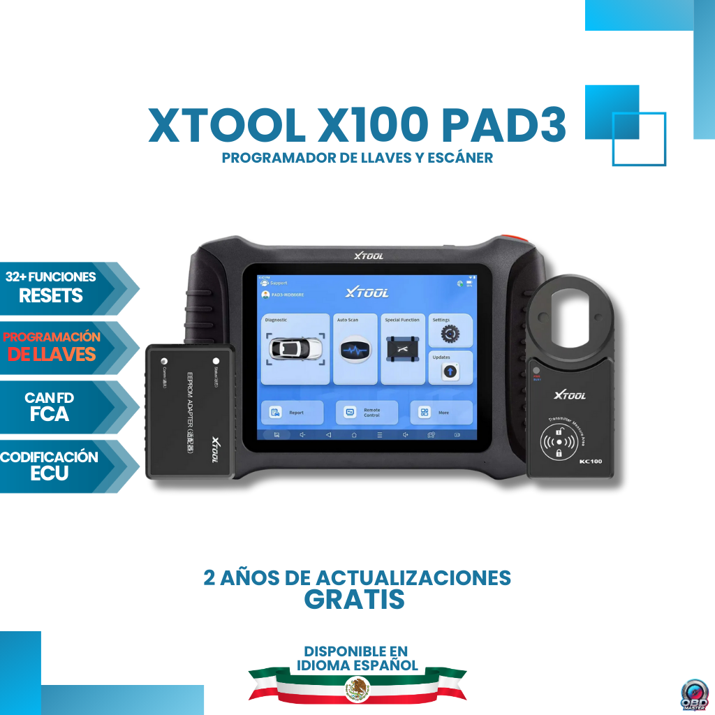 XTOOL X100 PAD3 V2.0 Key Scanner and Programmer 