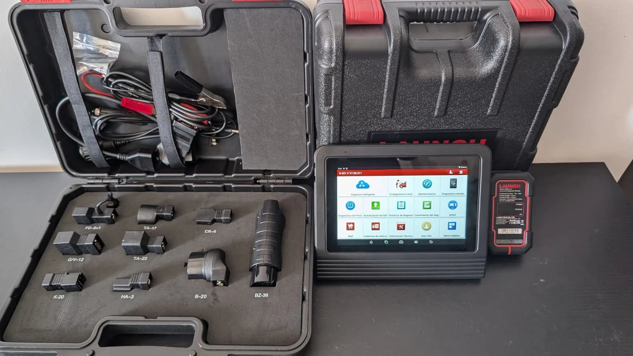 Launch X431 PRO V5.0 – Escáner Automotriz Bidireccional Inalámbrico (Español) + Adaptadores OBD1