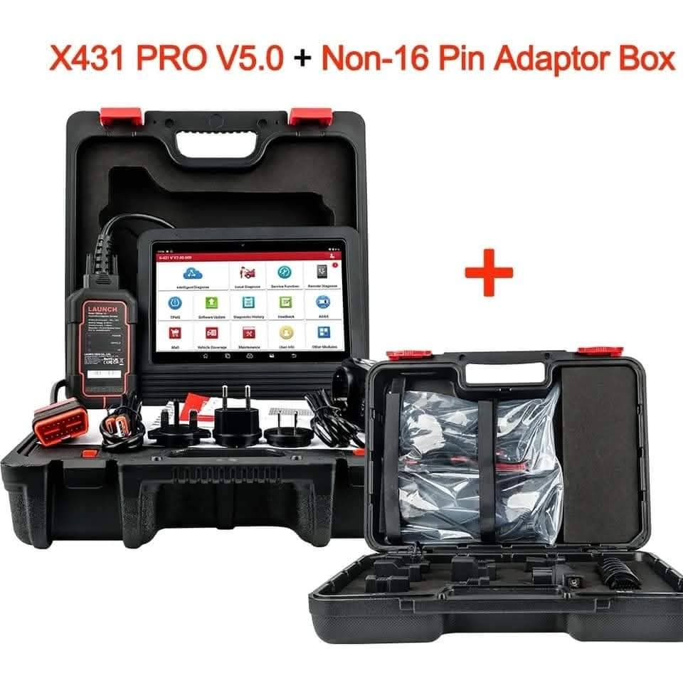 Launch X431 PRO V5.0 – Escáner Automotriz Bidireccional Inalámbrico (Español) + Adaptadores OBD1