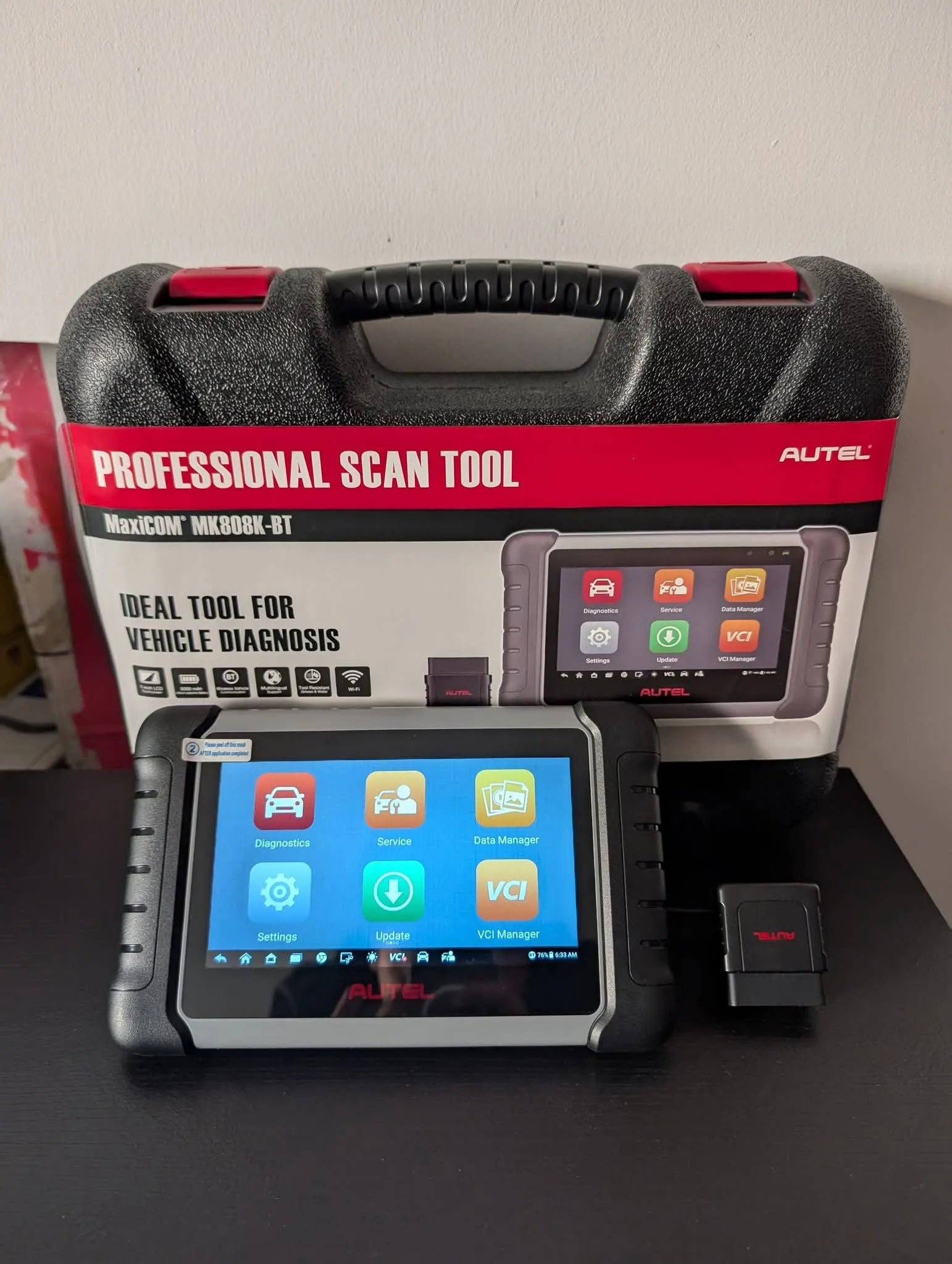 Autel MaxiCOM MK808BT PRO – Escáner Bidireccional con 36+ Funciones de Servicio