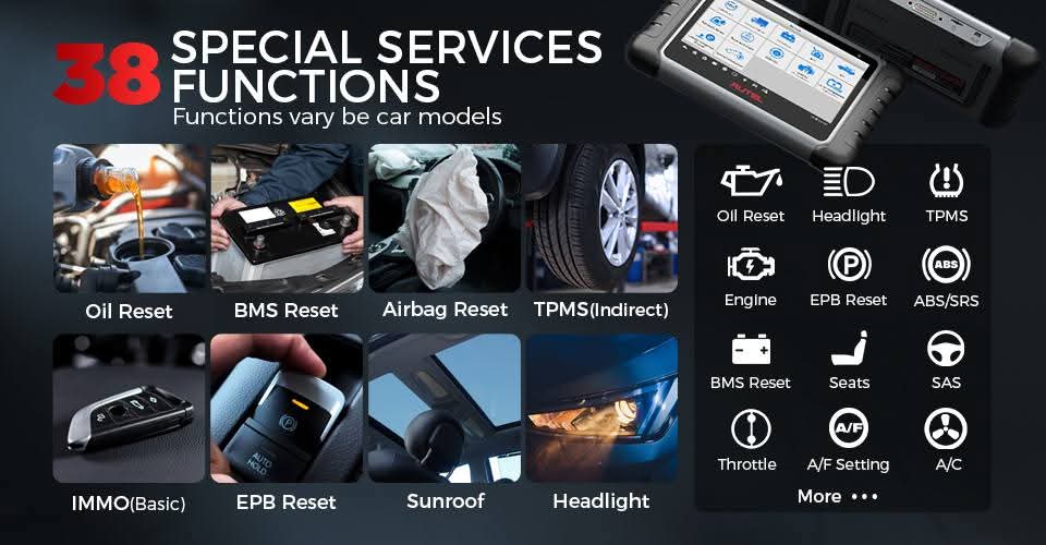 Autel MaxiCOM MK808BT PRO – Escáner Bidireccional con 36+ Funciones de Servicio