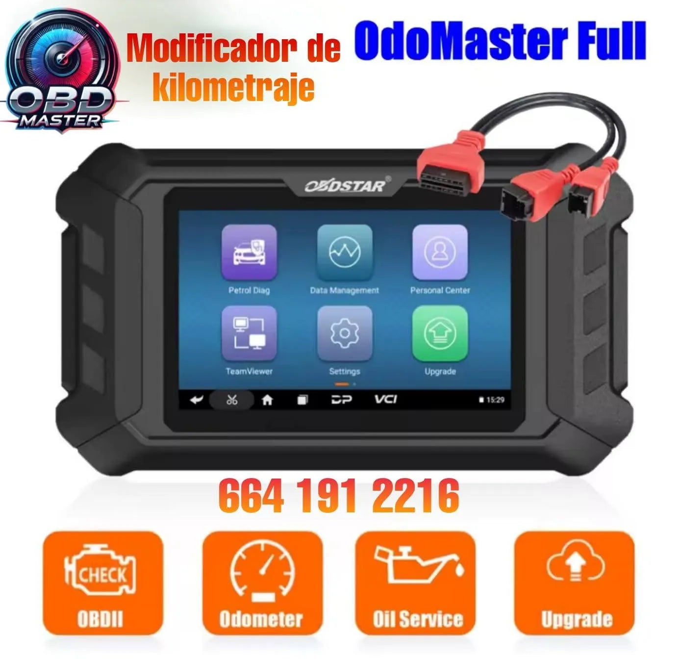 Modificador de Kilometraje vía OBD2 – OBDSTAR ODO MASTER