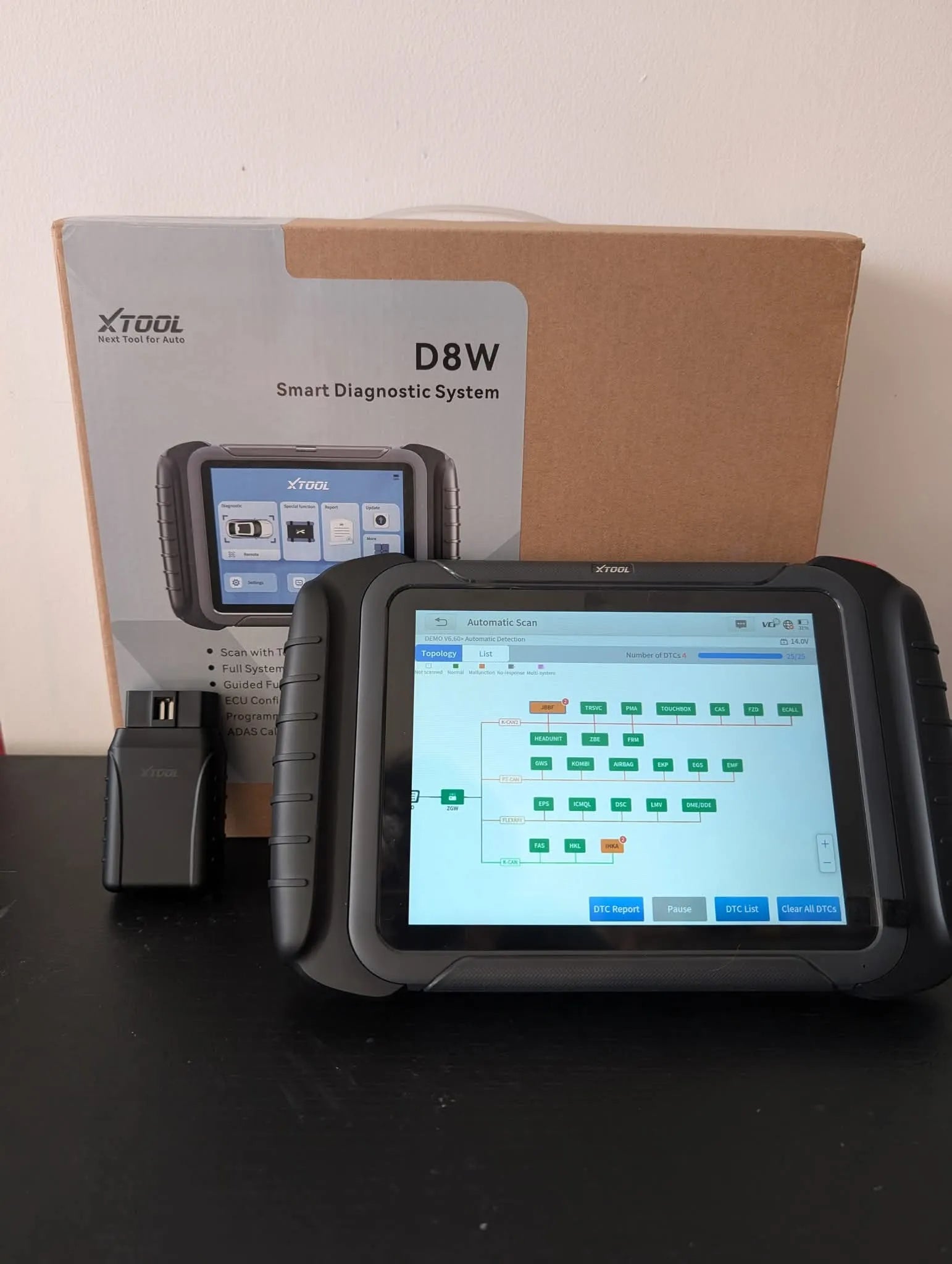 Xtool D8W (Inalámbrico) Scanner Profesional con Mapa de Topología