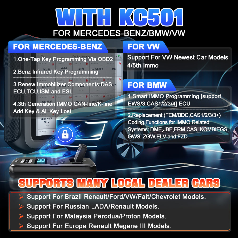 Escáner Xtool X100 Max Programador Llaves + Kc501 + Odómetro