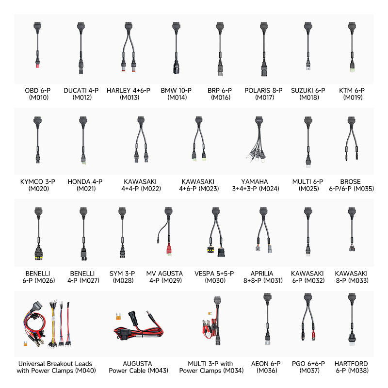 Escáner Motos Topdon UltraDiag Moto Bluetooth 80 Marcas + 29 Cables