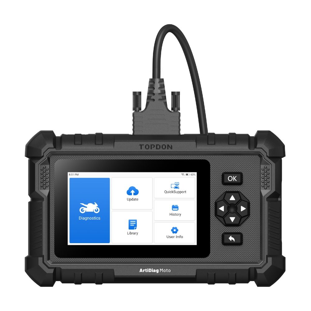 Escáner Motos Topdon Artidiag Moto 15 Marcas Bmw Harley Ducati
