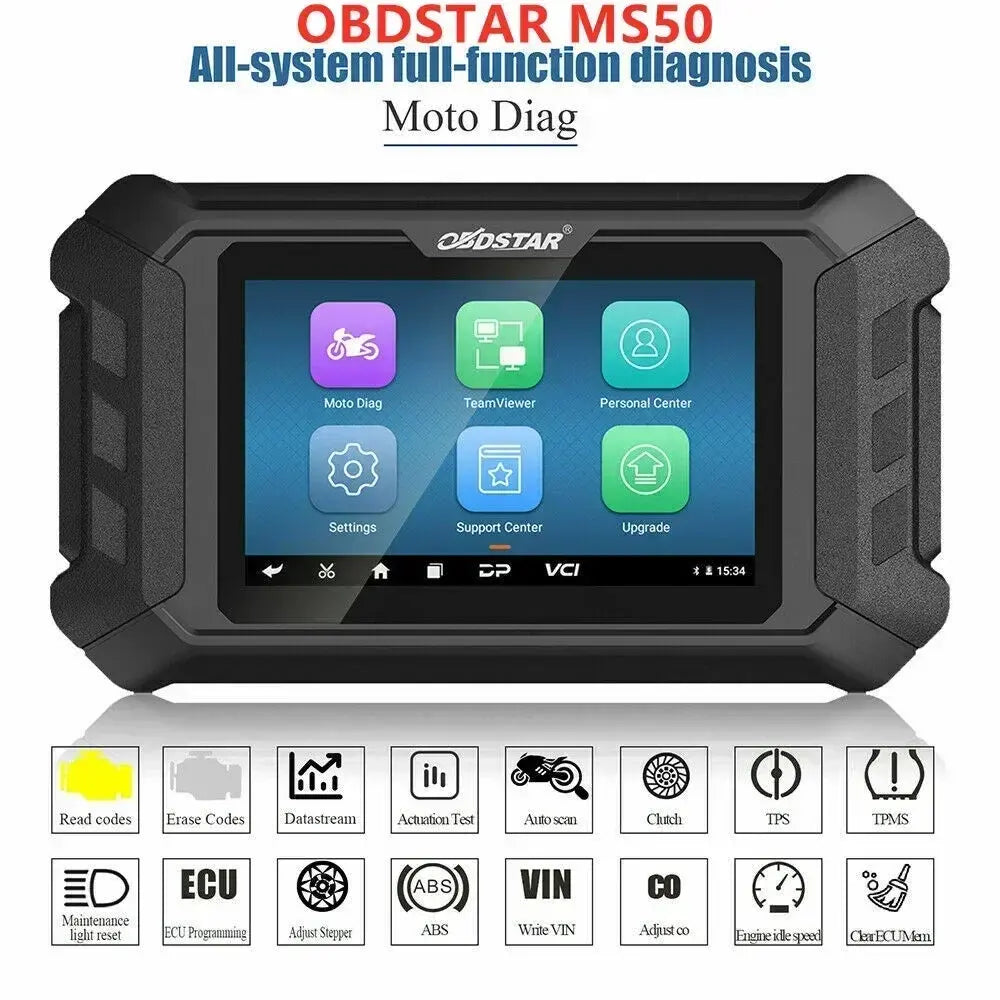 Escáner Motocicleta Diagnóstico Completo Obdstar Ms50 Std Tuning