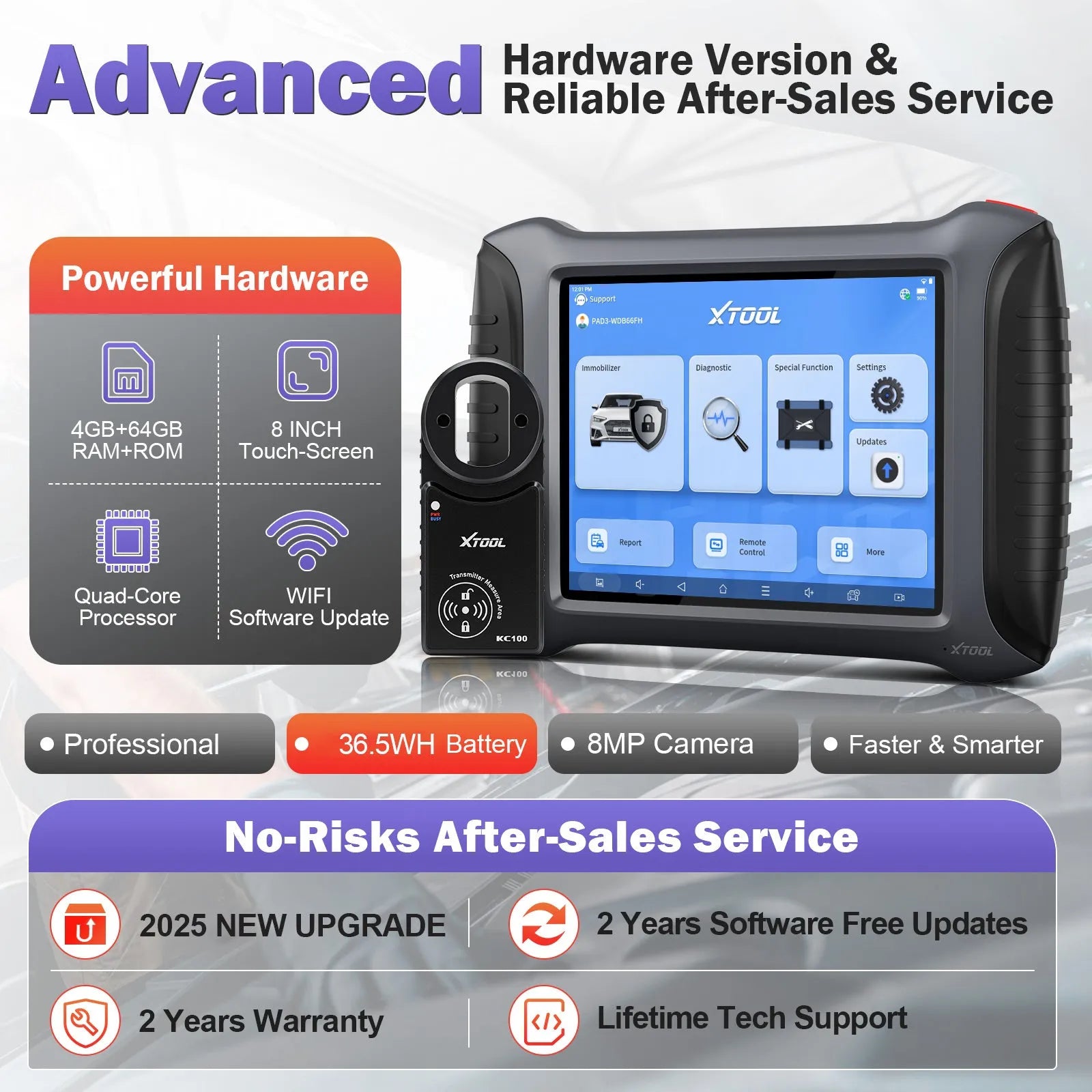 Escáner y Programador de Llaves XTOOL X100 PAD3