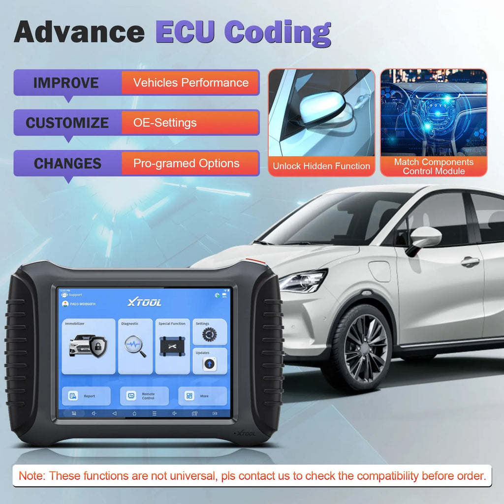 Escáner y Programador de Llaves XTOOL X100 PAD3