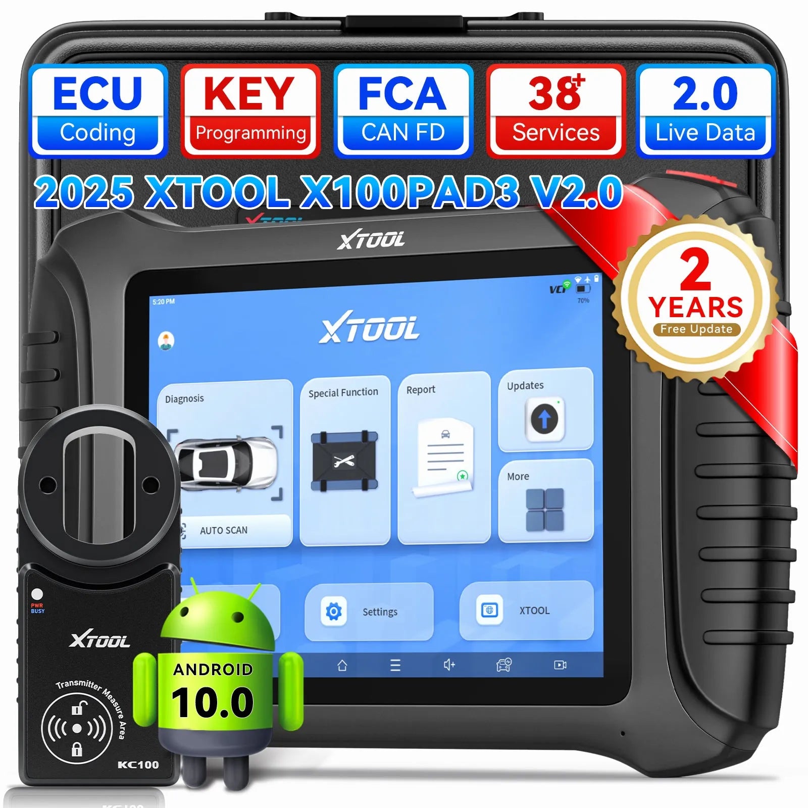 Escáner y Programador de Llaves XTOOL X100 PAD3