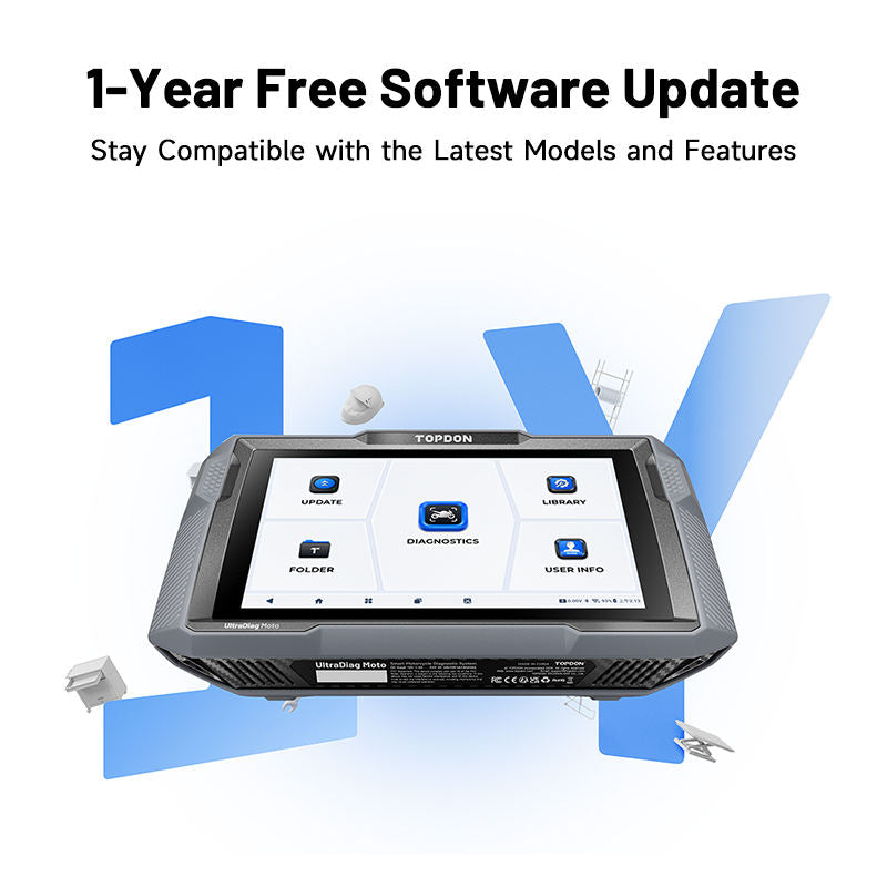 Escáner Motos Topdon UltraDiag Moto Bluetooth 80 Marcas + 29 Cables
