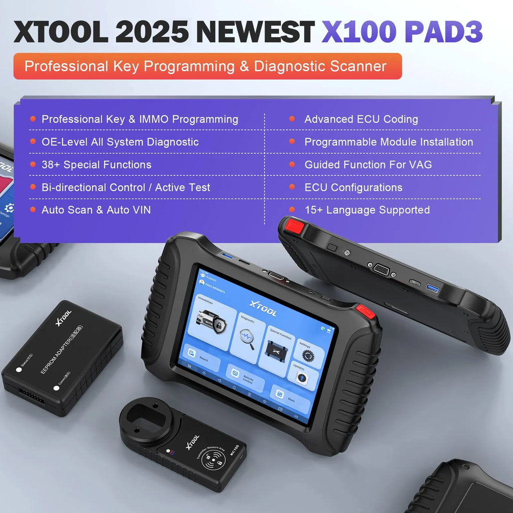 Escáner y Programador de Llaves XTOOL X100 PAD3