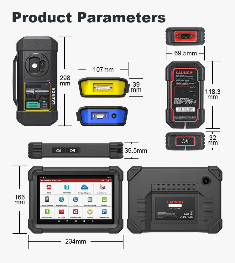 Launch X431 IMMO PLUS | Programador de Llaves + X-PROG3 | Clonación ECU & 2 Años Updates