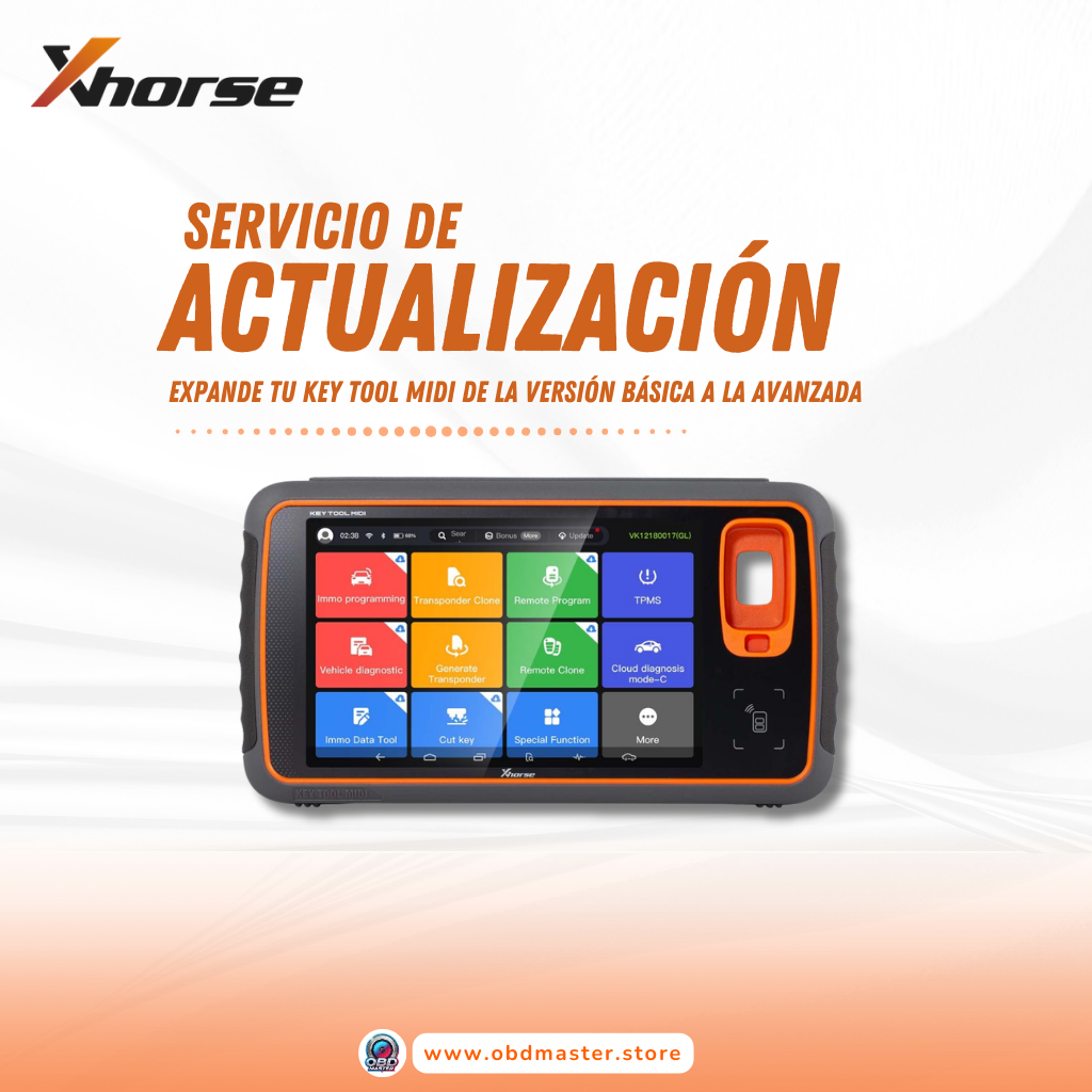 Authorization for Activation of the Basic to Advanced Version Upgrade of Xhorse Key Tool MIDI 