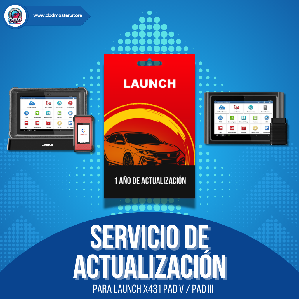 Renovación - Launch X431 PAD III / PAD V / PAD V Elite (Autos Pasajeros)