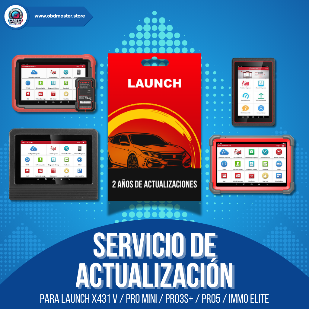 Renovación 2 Años - Launch X431 V / V+ / Pro Mini / Pros Mini / PRO3S+ / PRO5 / IMMO ELITE