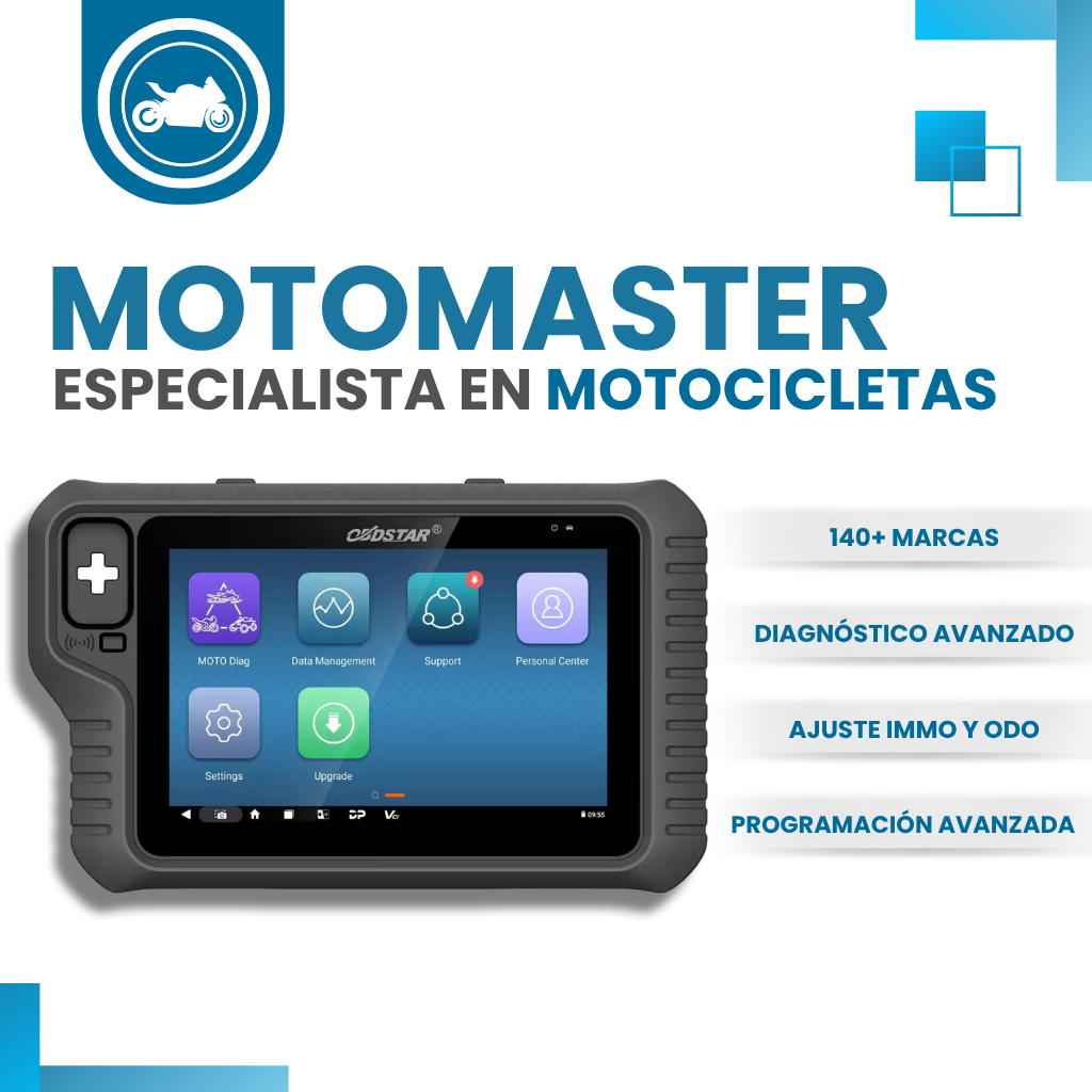 Escáner Obdstar Motomaster Std Moto E-moto Immo Ecu Flasher