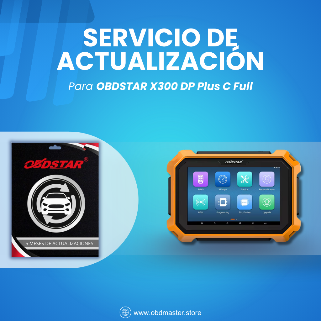 Actualización de 1 mes para OBDSTAR X300 DP Plus C Configuración Completa