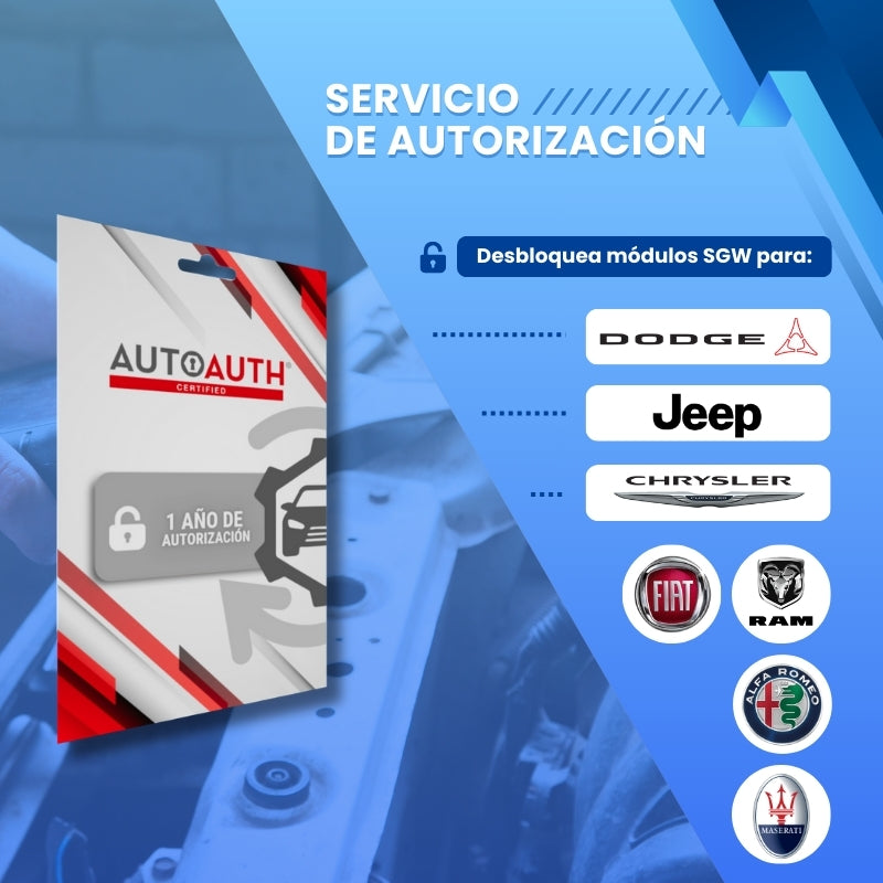 Licencia AutoAuth FCA Anual (1 Usuario)