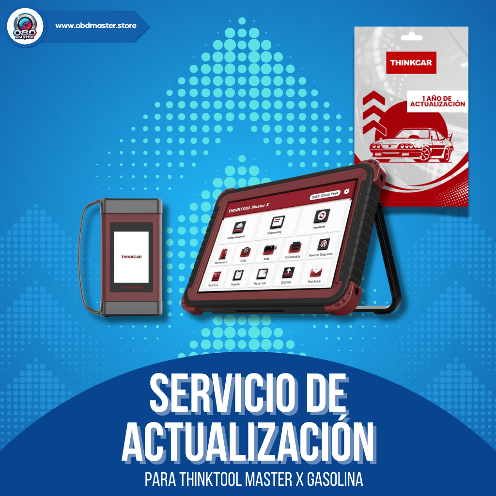 Renovación de Software Actualización 1 Año Thinkcar Master X Gasolina
