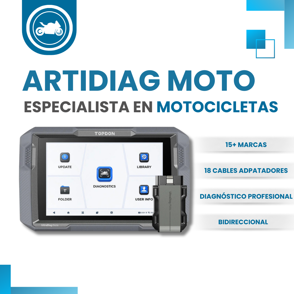 Topdon Artidiag Motorcycle Scanner for 15 Brands: BMW, Harley, Ducati 