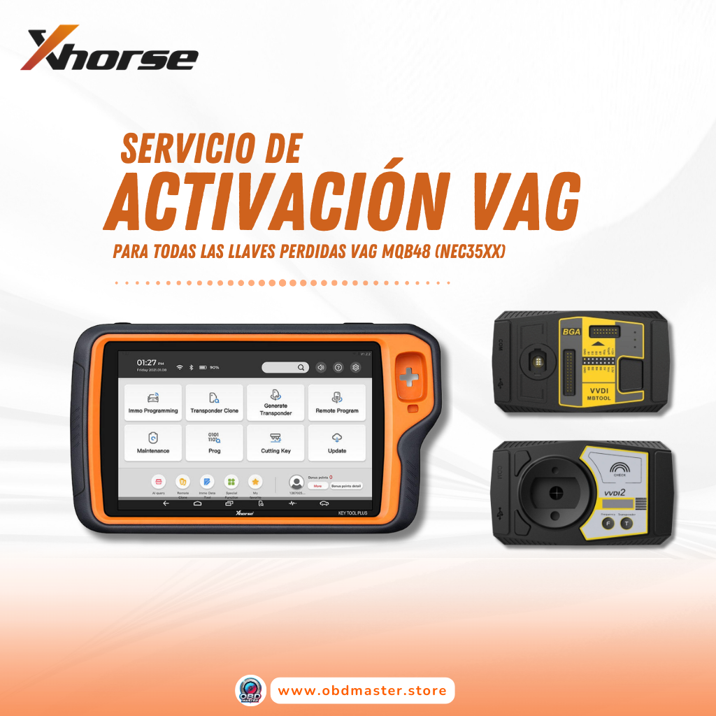 Xhorse VAG MQB NEC35XX License to Add Key and All Lost Keys for VVDI Key Tool Plus/VVDI2+VVDI Prog 
