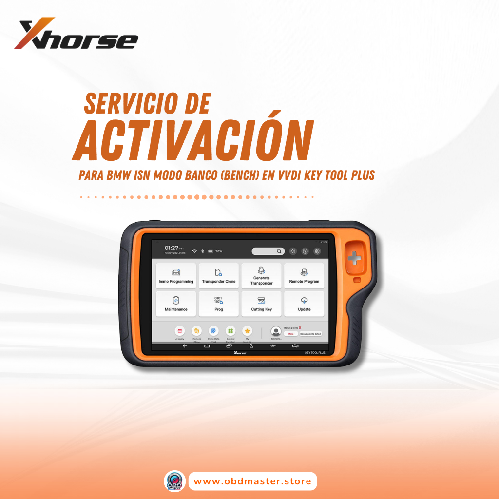 Xhorse BMW ISN Authorization on Bench for VVDI Key Tool Plus 