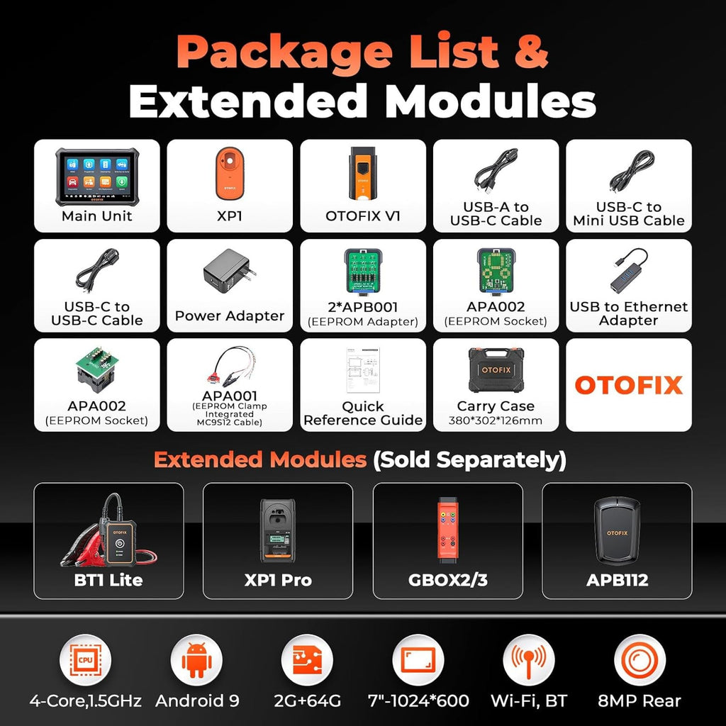 Programador Llaves OTOFIX IM1 Escáner Bidireccional CanFD DoIP