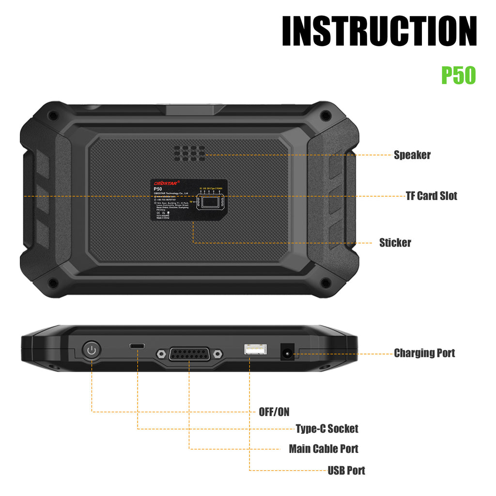 OBDSTAR P50 – Herramienta Profesional para Módulos de Airbag y Restauración de Colisiones