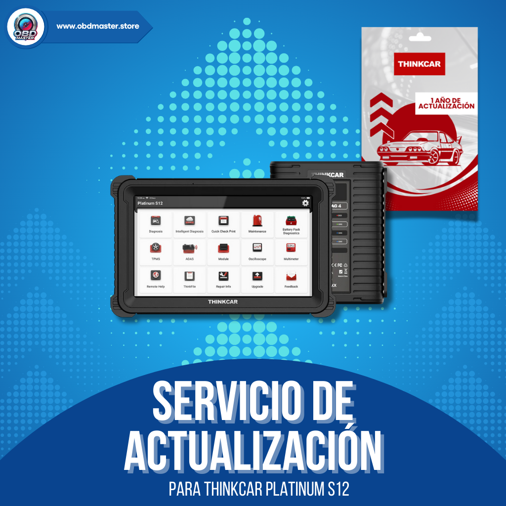Renovación de Software Actualización 1 Año Thinkcar Platinum S12