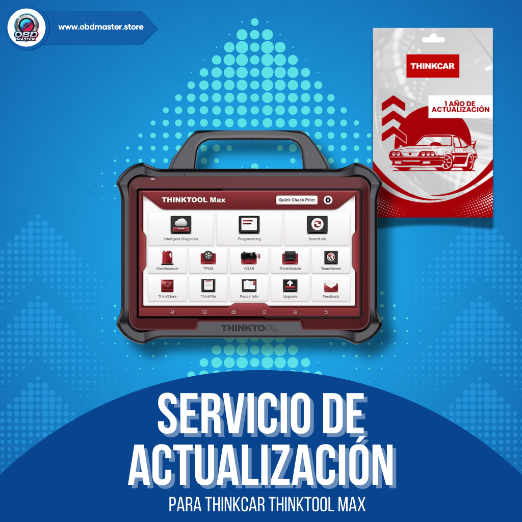 Renovación de Software Actualización 1 Año Thinkcar Thinktool Max